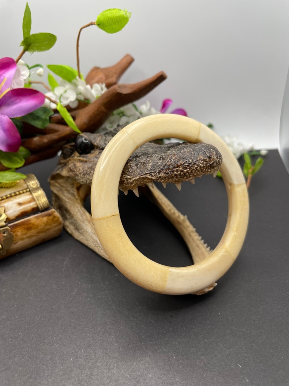Bovine bone bangle vintage